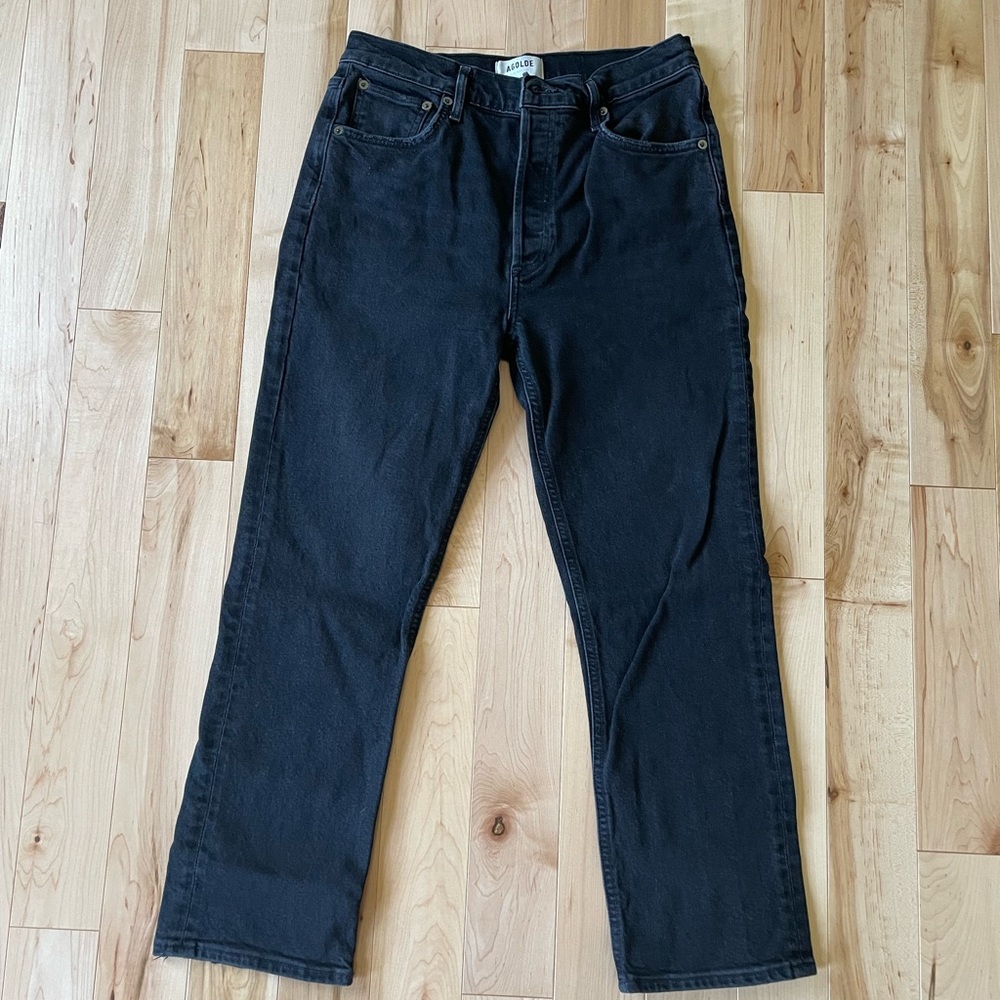Agolde Riley Charcoal Jeans